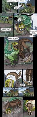 The Isle: Playing Hard To Get
art by isismasshiro
Keywords: comic;videogame;the_isle;dinosaur;theropod;allosaurus;tyrannosaurus_rex;trex;feral;vore;isismasshiro