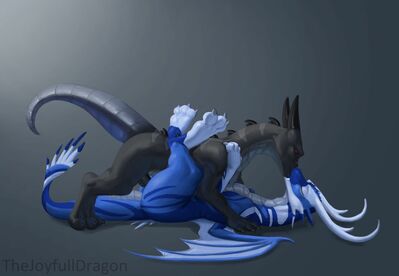 Romance
art by thejoyfuldragon
Keywords: dragon;male;feral;M/M;penis;missionary;anal;thejoyfuldragon