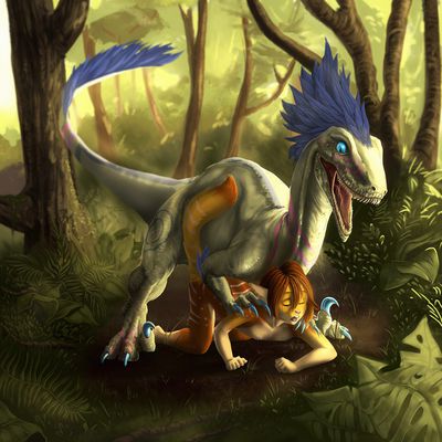 ARK Raptor
art by theredghost
Keywords: videogame;ark_survival_evolved;dinosaur;theropod;raptor;deinonychus;male;feral;furry;feline;female;anthro;M/F;from_behind;theredghost