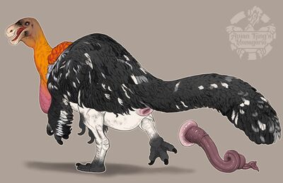 Deinocherius
art by theroyalfowl
Keywords: dinosaur;theropod;deinocherius;male;feral;solo;penis;cloaca;closeup;theroyalfowl