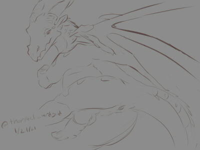 Darkstalker Cheeks (Wings_of_Fire)
art by thorthelizardgod
Keywords: wings_of_fire;darkstalker;nightwing;icewing;hybrid;dragon;male;feral;solo;penis;thorthelizardgod