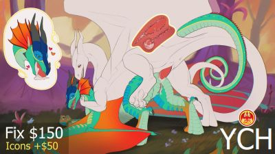 Mounting Glory (Wings_of_Fire)
art by Toaster21648
Keywords: wings_of_fire;rainwing;glory;dragon;dragoness;male;female;feral;M/F;penis;vagina;from_behind;anal;internal;spooge;closeup;Toaster21648