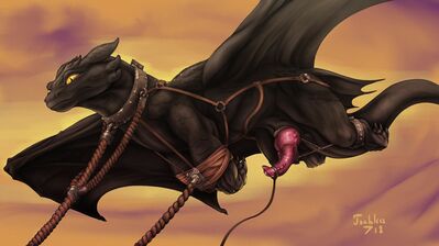 Bound Toothless
art by tochka
Keywords: how_to_train_your_dragon;httyd;night_fury;toothless;dragon;male;feral;solo;bondage;penis;tochka