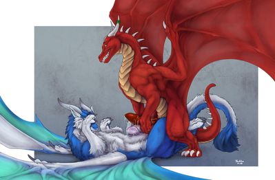 Ice and Fire
art by tochka
Keywords: dragon;male;feral;M/M;penis;missionary;masturbation;spooge;tochka