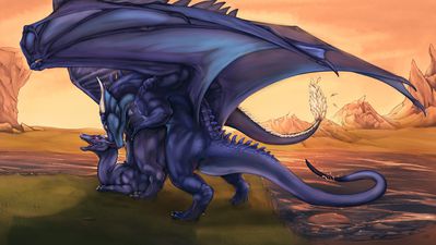 Warm Evening
art by tochka
Keywords: dragon;dragoness;male;female;feral;M/F;from_behind;tochka