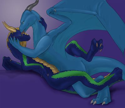 Draconic Lovers
art by tojo-the-thief
Keywords: dragon;male;feral;M/M;missionary;anal;tojo-the-thief