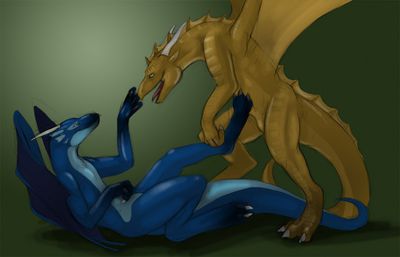 Tease
art by tojo-the-thief
Keywords: dragon;male;feral;M/M;suggestive;tojo-the-thief