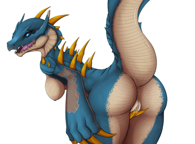 Lagiacrus
art by tomek1000
Keywords: videogame;monster_hunter;dragoness;lagiacrus;female;anthro;solo;vagina;masturbation;fingering;spooge;tomek1000