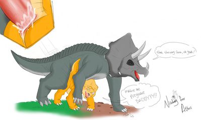 Cera and Topsy Mating
art by tora
Keywords: cartoon;land_before_time;lbt;dinosaur;ceratopsid;triceratops;cera;topsy;male;female;anthro;M/F;penis;from_behind;vaginal_penetration;closeup;spooge;tora