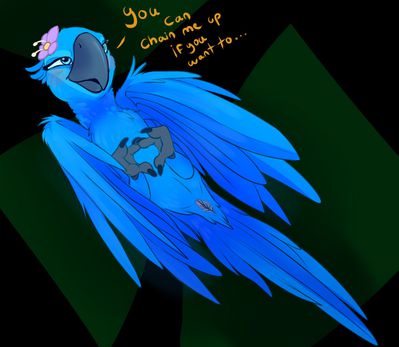 Jewel Presenting
art by wugi or torinsangel
Keywords: cartoon;rio;avian;bird;parrot;jewel;female;anthro;solo;cloaca;presenting;wugi;torinsangel