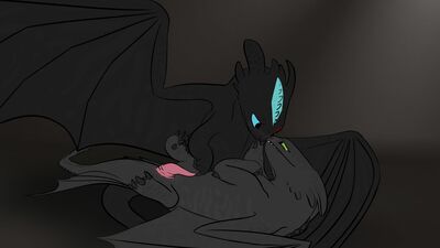 Nightclaw Gives Comfort
art by trail-of-scales
Keywords: how_to_train_your_dragon;httyd;night_fury;dragon;male;feral;M/M;penis;masturbation;suggestive;trail-of-scales