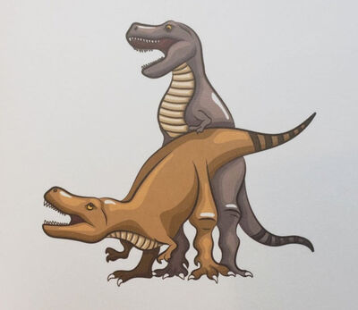 TRex Sex
unknown creator
Keywords: dinosaur;theropod;tyrannosaurus_rex;trex;male;female;feral;M/F;from_behind