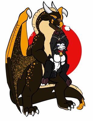 Komodo and Maebel (Wings_of_Fire)
art by trout
Keywords: wings_of_fire;sandwing;nightwing;hybrid;furry;sheep;male;female;feral;anthro;M/F;bondage;penis;reverse_cowgirl;vaginal_penetration;trout