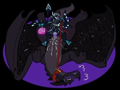 Comettail and Avali 2 (Wings_of_Fire)
art by trout
Keywords: wings_of_fire;nightwing;dragon;avian;avalis;male;female;feral;M/F;bondage;penis;reverse_cowgirl;;vaginal_penetration;internal;spooge;trout