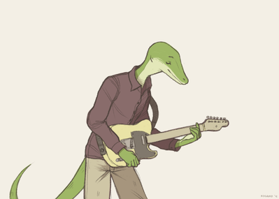 Lizard Guitarist
unknown artist
Keywords: lizard;male;anthro;solo;non-adult