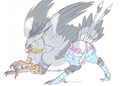 Female Gryphon
art by qwertydragon
Keywords: gryphon;female;feral;solo;vagina;qwertydragon