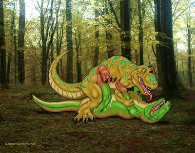 Tyrannosaurus Sex
art by kaa
Keywords: dinosaur;theropod;tyrannosaurus_rex;trex;male;female;feral;M/F;missionary;spooge;kaa