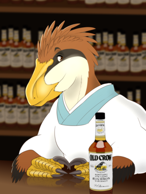 Utahraptor Bartender
art by ukabor
Keywords: dinosaur;theropod;raptor;utahraptor;male;anthro;solo;non-adult;ukabor