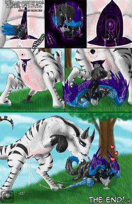 A Warm and Safe Place 4
art by runa216
Keywords: comic;dragoness;gryphon;male;female;feral;M/F;vagina;internal;unbirthing;spooge;runa216
