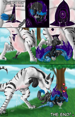 A Warm and Safe Place 4
art by runa216
Keywords: comic;dragoness;gryphon;male;female;feral;M/F;vagina;internal;unbirthing;spooge;runa216