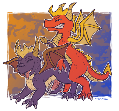 Under The Hero's Tail
art by nightlinez
Keywords: videogame;spyro_the_dragon;dragon;spyro;flame;male;anthro;M/M;penis;from_behind;anal;nightlinez