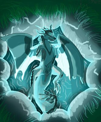 Vapor the Icewing (Wings_of_Fire)
art by universaldragon
Keywords: wings_of_fire;icewing;dragoness;female;feral;solo;vagina;spread;spooge;universaldragon