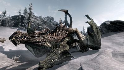 Skyrim Wyverns Mating
art by unrealdragon
Keywords: videogame;skyrim;dragon;wyvern;male;female;feral;M/F;from_behind;cgi;unrealdragon