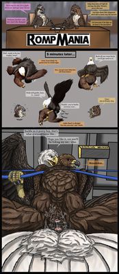 Aetus vs Sawyer
art by uppmap123
Keywords: bird;avian;eagle;male;feral;M/M;cloaca;anal;spooge;uppmap123