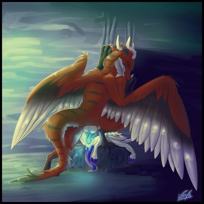 Astral and Bryton Mating
art by uriel2sb
Keywords: dungeons_and_dragons;dragon;kobold;male;female;feral;M/F;penis;missionary;vaginal_penetration;spooge;uriel2sb