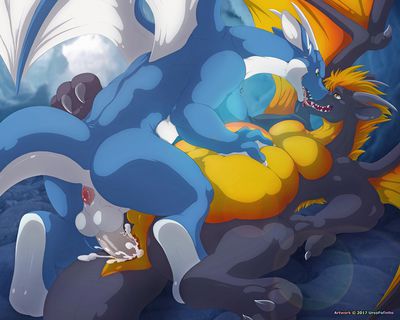 In The Dragon's Lair
art by ursofofinho
Keywords: dragon;male;anthro;M/M;penis;missionary;anal;spooge;ursofofinho
