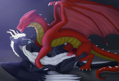 Mating Dragons
art by v-shiro
Keywords: dragon;dragoness;male;female;feral;M/F;penis;missionary;vaginal_penetration;spooge;v-shiro