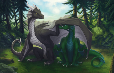 Fhryx and Morghus
art by vampi
Keywords: dragon;male;feral;humour;non-adult;vampi