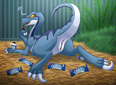 Blue the Raptor
art by vavacung
Keywords: jurassic_world;dinosaur;theropod;raptor;deinonychus;blue;female;anthro;solo;vagina;vavacung