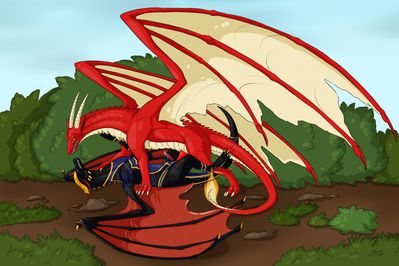 Drakes Having Sex
art by velialiya
Keywords: dragon;male;feral;M/M;penis;missionary;anal;spooge;velialiya