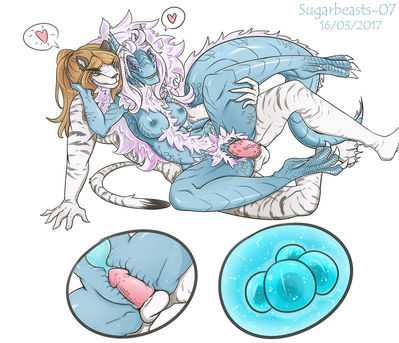 Having Sex
art by vipery-07
Keywords: dragoness;furry;feline;tiger;male;female;anthro;breasts;M/F;penis;spoons;vaginal_penetration;internal;vipery-07
