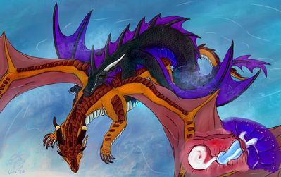 Skywing and Seawing closeup (Wings_of_Fire)
art by viro_of_the_forest
Keywords: wings_of_fire;skywing;seawing;hybrid;dragon;dragoness;male;female;feral;M/F;penis;from_behind;vaginal_penetration;internal;ejaculation;spooge;viro_of_the_forest