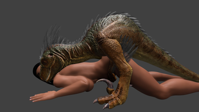 Sex With A Raptor 2
art by vulumar
Keywords: beast;dinosaur;theropod;raptor;feral;human;woman;female;M/F;from_behind;suggestive;cgi;vulumar