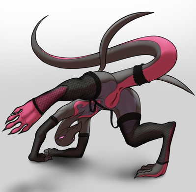 Salazzle
art by waga
Keywords: anime;pokemon;lizard;salazzle;female;anthro;solo;lingerie;vagina;waga