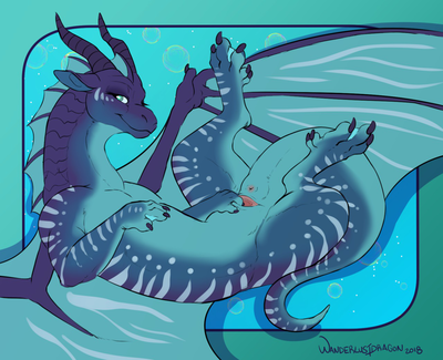 Graf (Wings of Fire)
art by wanderlustdragon
Keywords: wings_of_fire;dragoness;seawing;female;feral;solo;cloaca;spread;wanderlustdragon