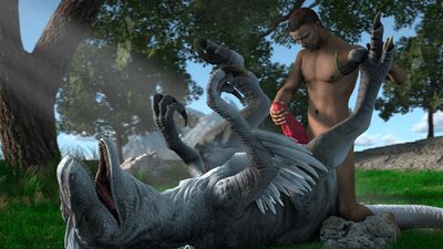 Raptor Tamer
art by weekyle
Keywords: beast;dinosaur;theropod;raptor;feral;human;man;male;M/M;penis;missionary;anal;masturbation;cgi;weekyle