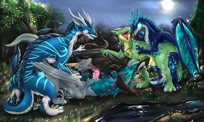 Mating Season
art by weisswinddragon
Keywords: eastern_dragon;dragon;male;feral;M/M;orgy;penis;oral;from_behind;cowgirl;anal;spooge;weisswinddragon