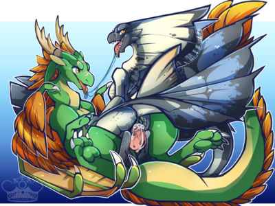 Mating With Legiana
art by whimsydreams
Keywords: videogame;monster_hunter;dragon;dragoness;wyvern;legiana;male;female;feral;anthro;M/F;penis;cowgirl;vaginal_penetration;spooge;whimsydreams