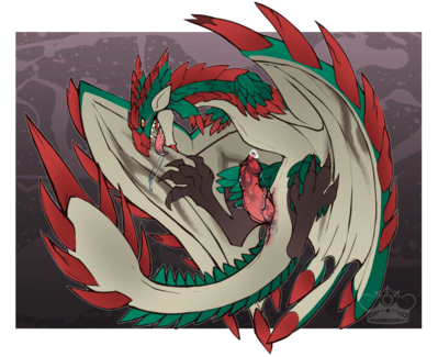 Rathalos
art by whimsydreams
Keywords: videogame;monster_hunter;dragon;wyvern;rathalos;male;feral;solo;penis;spooge;whimsydreams