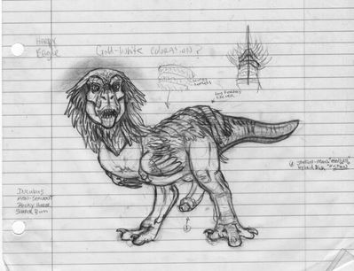 Dynoid
art by windpaw
Keywords: dinosaur;theropod;tyrannosaurus_rex;trex;male;feral;anthro;solo;penis;spooge;windpaw