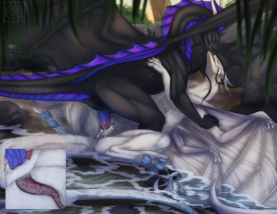 Malik and Xylios Having Sex
art by wing-of-chaos
Keywords: dragon;dragoness;male;female;feral;M/F;penis;missionary;vaginal_penetration;internal;spooge;wing-of-chaos