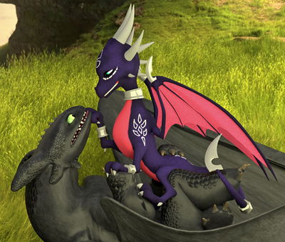 Cynder on Top
art by wingsandfire72
Keywords: videogame;spyro_the_dragon;how_to_train_your_dragon;httyd;night_fury;toothless;cynder;dragon;dragoness;male;female;anthro;M/F;cowgirl;suggestive;cgi;wingsandfire72