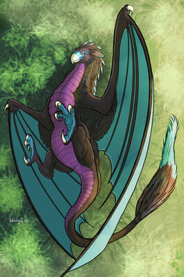 Rein
art by wingz31
Keywords: dragoness;avian;bird;wyvern;hybrid;female;feral;solo;cloaca;wingz31