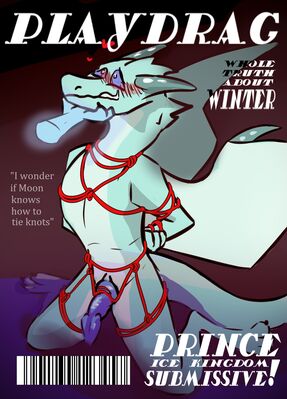 Winter (Wings_of_Fire)
art by worngside
Keywords: wings_of_fire;icewing;winter;dragon;male;anthro;solo;bondage;penis;worngside