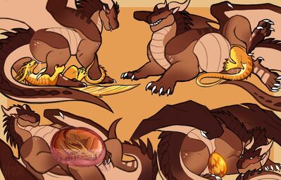 Mudwing Vore (Wings_of_Fire)
art by wriithe
Keywords: wings_of_fire;mudwing;silkwing;dragon;dragoness;male;female;feral;M/F;vagina;oral;vore;egg;oviposition;wriithe