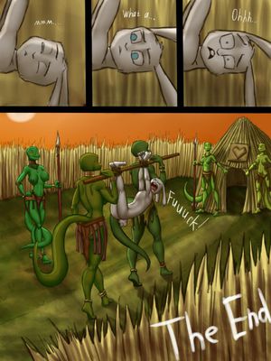 Welcome Safari 11
art by kostos_art
Keywords: comic;lizard;furry;rabbit;male;female;anthro;breasts;M/F;suggestive;kostos_art